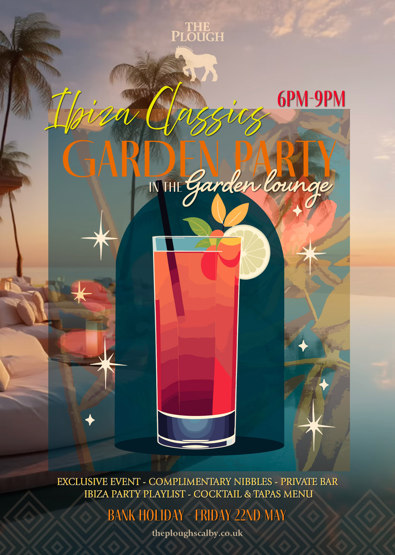 ibiza classic garden party poster v2